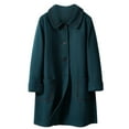 thumbnail image 2 of Levmjia Women Winter Sweater Cardigan Plus Size Long Sleeve Open Front Solid Color Button Down Woolen Coat With Pocket, 2 of 6