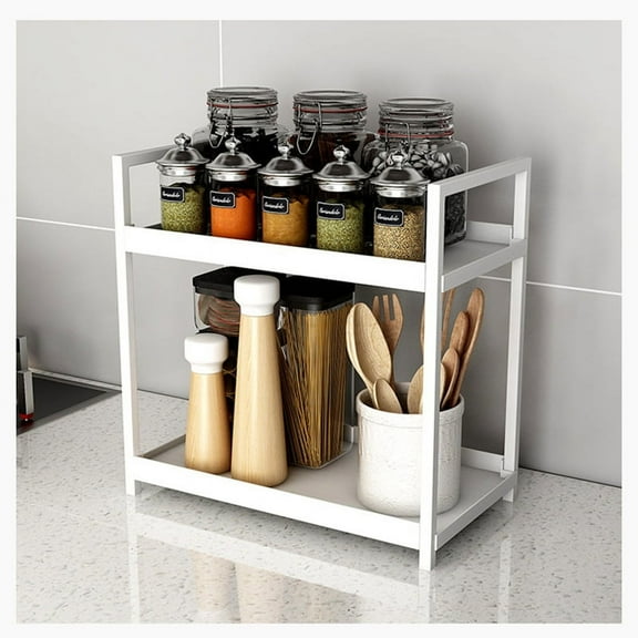 Shelf Bathroom Countertop Storage Rack Cosmetic Shelf Kitchen Spice Rack