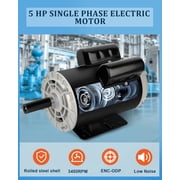 5HP Air Compressor Motor Single Phase Electric Motor 3450RPM 208V-230V 7/8Shaft Diameter, CCW 56HZ Frame, 2Pole