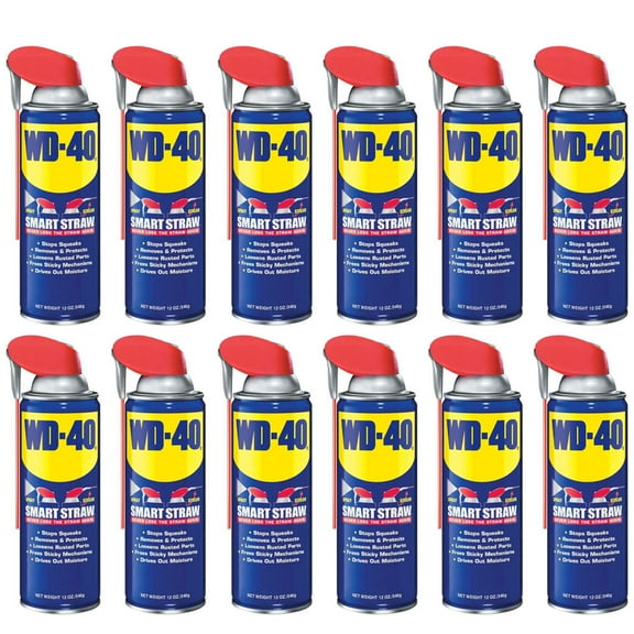 WD-40 Multi Use Lubricant Non Aerosol Spray with Smart Straw, 12 Ounce (12 Pack)