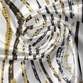 thumbnail image 5 of Ambesonne Victorian Valance Pack of 2, Vertical Lines Rounds, 54"X12", Black Yellow, 5 of 5