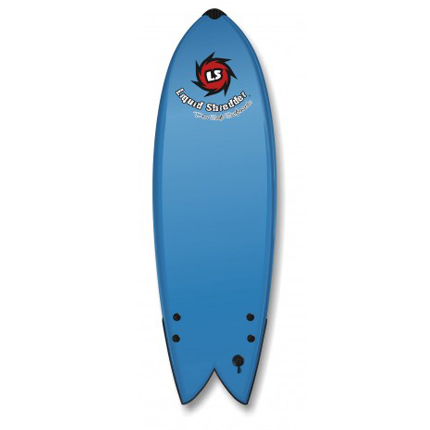 Liquid Shredder Element 5'8" Fish Hybrid Soft Surfboard Aqua
