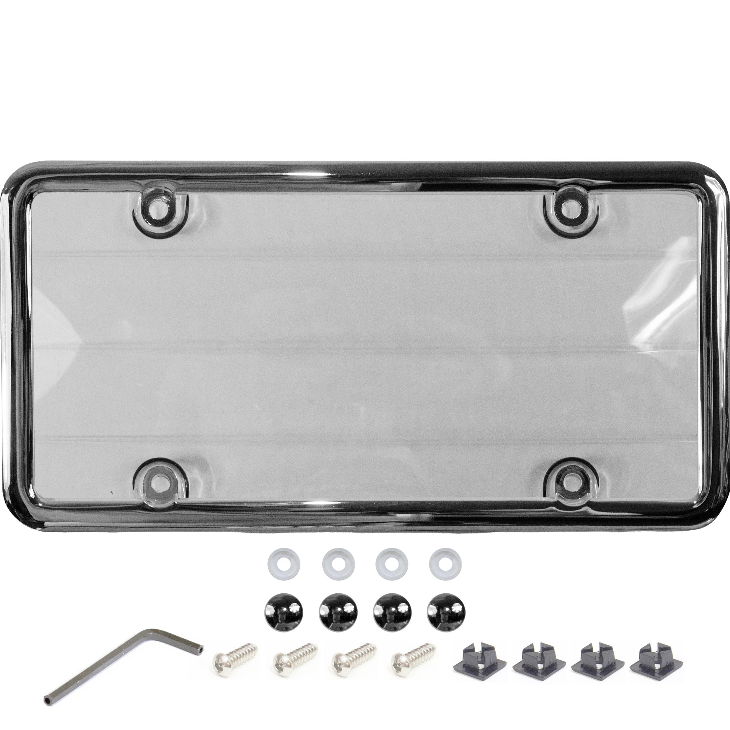 Matte Aluminum Frame Alcatraz Alligator License Plate Frame