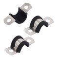 thumbnail image 1 of Abrazaderas de tubo en forma de U de goma EPDM de 10 mm de diámetro, clips de alambre, 3 piezas, 1 of 3