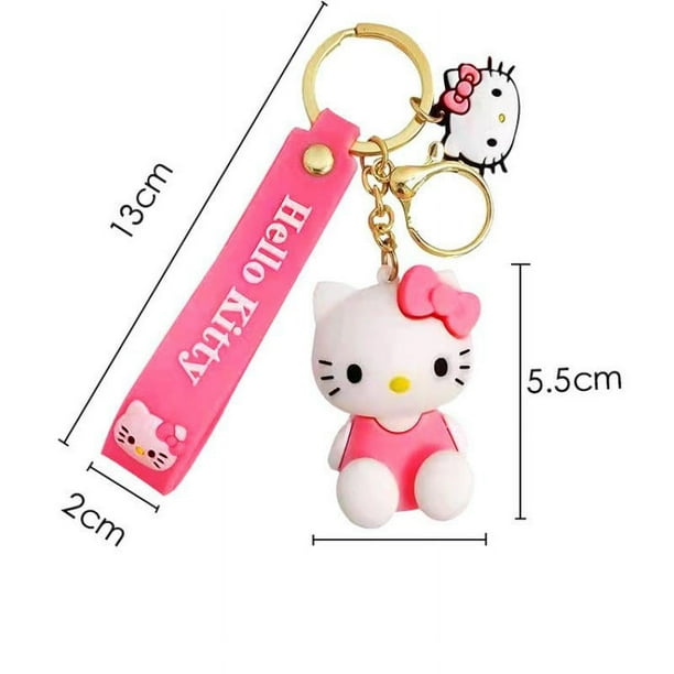 Kawaii Sanrio Hello Kitty Keychain Cartoon Doll Cute Kitty Pvc Key