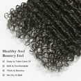 thumbnail image 5 of ASHINE 22 24 26 inch Raw Human Hair Bundles Deep Curly Unprocessed Cambodian Flip Over Quick Weave for Women Natural Black 3 pcs Bundles, 5 of 7