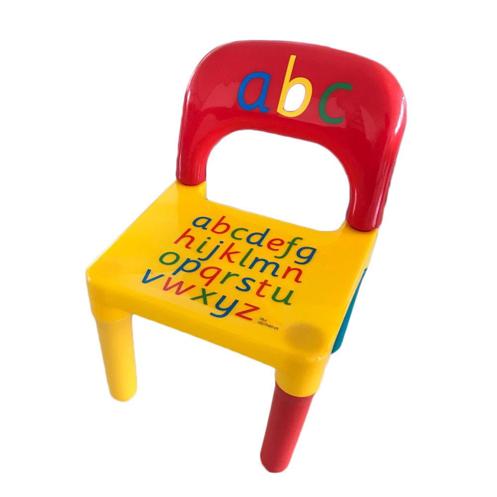 Kit Kids Toddlers Child ABC Alphabet Childrens Plastic Table and Chair Set