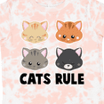 thumbnail image 4 of Inktastic Cats Rule with Cat Heads Boys or Girls Toddler T-Shirt, 4 of 5