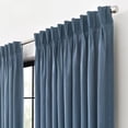 thumbnail image 4 of Waverly Serendipity Pinch Pleat Light-Filtering Window Panel, 50" X 84", Blue, 4 of 5
