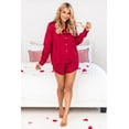 thumbnail image 6 of 2pcs Satin Leopard Long Sleeve Top and Shorts Lounge Set, 6 of 7