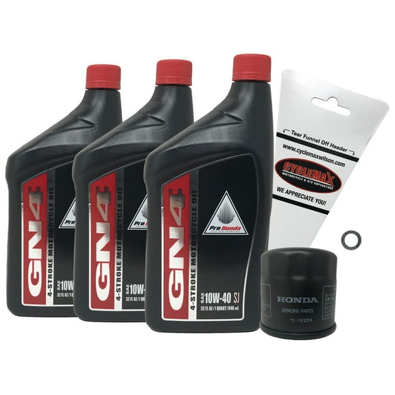 Cyclemax 2013-2021 Genuine Honda CBR500R OEM Oil Change Kit