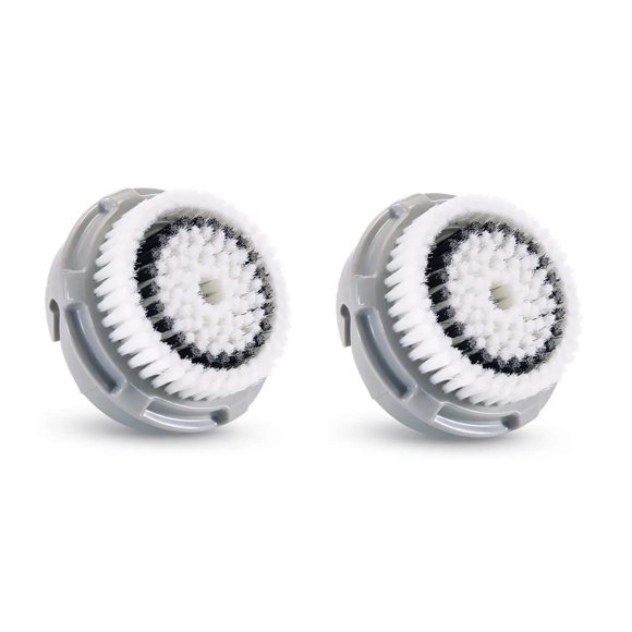 Tête de Brosse de Nettoyage du Visage pour Peau Normale de Remplacement Compatible avec Clarisonic Mia 1, Mia2, Mia3/Aria, Mia Prima, Profil Intelligent, Ajustement Alpha, Pro, Plus et Brosse de Nettoyage Éclat, Lot de 2