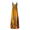 thumbnail image 3 of Qiylii Women Summer O-Neck Print Sleeveless Plus Size Pullover Long Dresses Spaghetti Strap Long Maxi Dress with Pockets, 3 of 4