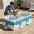 thumbnail image 2 of twisto Foldable Pool Sturdy Support Foldable Toddler Pool Large Capacity Outdoor Play Gear for Babies, Garden, 2 of 10