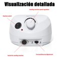 thumbnail image 3 of Drill para U&ntilde;as Profesional, 35000 RPM Pulidora para U&ntilde;as, Herramienta de Manicura Pulidora, Lima de U&ntilde;as Velocidad Ajustable, M&aacute;quina de Manicura y Pedicur, 3 of 7