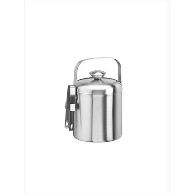 Kraftware 71410 Seau à Glace Brossé de 1,5 Litre avec Pince
