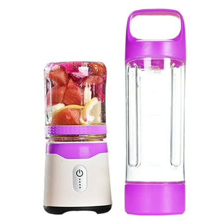 

Mini Home Use Electric Juice Extractor Personal Cordless Portable Blender for Celery Broccoli Smoothie Purple