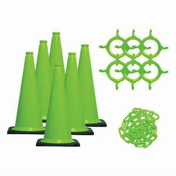 Mr. Chain Traffic Cone Kit,Green,Gloss 93214-6