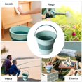 thumbnail image 2 of WADAYEY 2Pack Cubeta Plegable,Cubo de Limpieza Plegable,Cubos de pl&aacute;stico Plegables 10 L,ba&ntilde;era Redonda Plegable para Limpieza,Barre&ntilde;o Flexible para jard&iacute;, 2 of 7