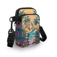thumbnail image 3 of HELLHERO Women Crossbody Bag Tropical Beach with Shoulder Strap Crossbody Sling Bags for Men, Women, 3 of 7