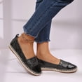 thumbnail image 5 of Rexoro Women Loafers Flats Cap Toe Woven Trim Comfort Slip On Women Shoes, 5 of 10
