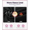thumbnail image 4 of Thermal Underwear for Women,Long Johns Fleece Lined Thermal Base Layer Zip Up Thermals Top and Bottom Set, 4 of 6