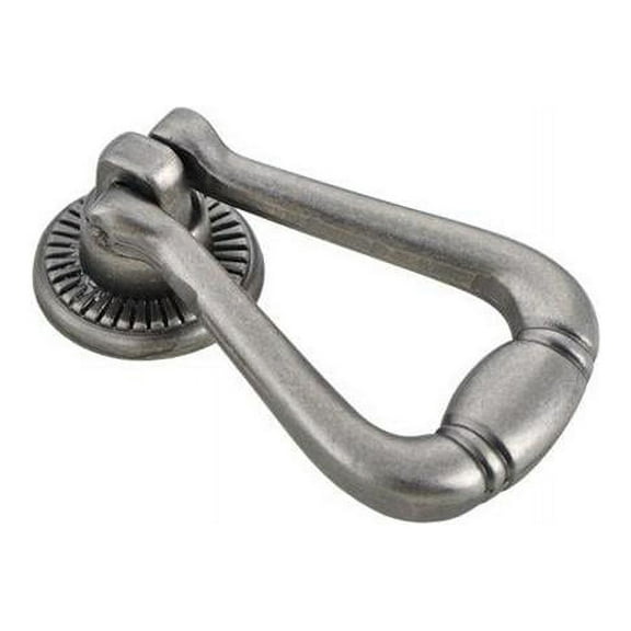 Utopia Alley Soffi Cabinet Ring Pull Knob - Decorative Cabinet Drop Pull Knobs for Cabinets and Drawers - Vintage Cabinet Hardware with Hand Finished Pewter - Metal Drawer Pull Knobs 2.0"