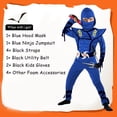 thumbnail image 6 of BaLuLu Ninja Costume Kids Ninja Muscle Costumes Boys Ninja Set Accessories Best Children Gift, 6 of 7