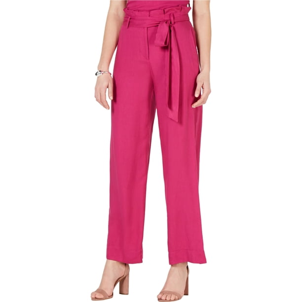Pantalones informales Lucy Paris Grace Paperbag Rosa XL