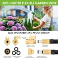 thumbnail image 6 of 100ft Heavy Duty Garden Hose with 3/4" Solid Metal Connector, US Standard Thread, Durable Rubber Water Hose for Lawn, Farm, Car Wash & Construction Use, 6 of 10