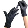 Disposable Medical Vinyl Gloves, YOUYA DENTAL 100PCS Disposable Vinyl Examination Gloves Powder Free Rubber Latex Free Gloves Non Sterile Ambidextrous Comfortable Industrial Black Rubber Glo