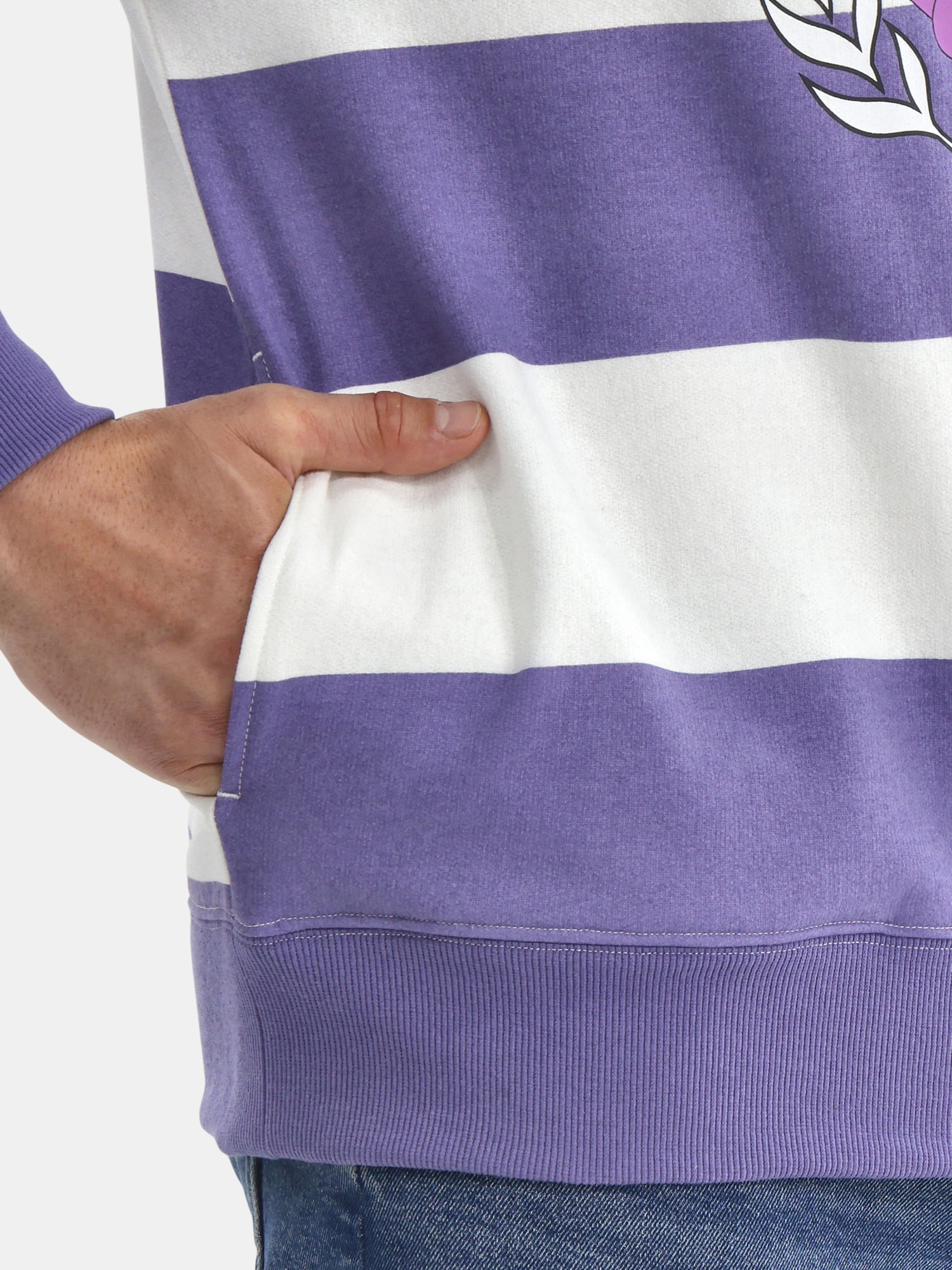 Pokemon Mens and Big Mens Gengar Athletics Fleece Hoodie, Sizes S-3XL