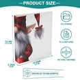 thumbnail image 5 of Red Gnome Heart 3 Ring Binders 1.5 inch Hardcover File Folders with Interior Pockets A4 Size Organizer for School Office Hospital, 5 of 8