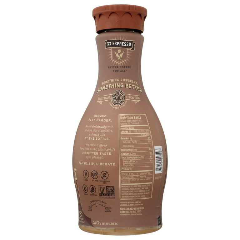 Califia Farms XX Espresso Cold Brew, Almond Milk, Non-Dairy