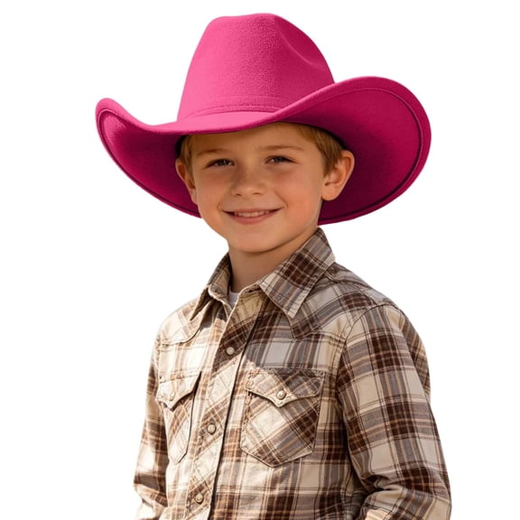 Uobin Kids Western Cowboy Hat For Children Adjustable Sun Headwear Boys Girls Easy Care Toddler Everyday Adventures Outdoor Play