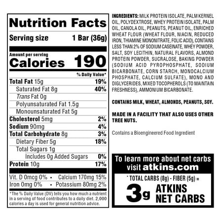 Atkins Protein Wafer Crisps, Peanut Butter, Keto Friendly, 30 Count