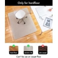 thumbnail image 3 of Office Chair Mat for Hardwood Floor, Non Slip Desk Chair Mat for Home Office, Heavy Duty Floor Protector for Rolling Computer Chair, Chair Mat for Wood Tile Floor 48" x 48", 3 of 10