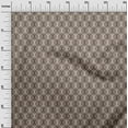thumbnail image 3 of oneOone Georgette Viscose Brown Fabric Ogee Sewing Craft Projects Fabric Prints By Yard 42 Inch Wide, 3 of 4