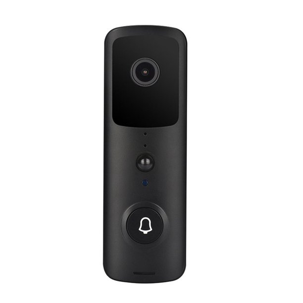 Kearding Timbre de vídeo con WiFi, aplicación alimentada por batería, reproducción de mensajes infrarrojos, detección de movimiento, toma de fotos, Accesorios para electrodomésticos Negro Kearding HA066457-02B