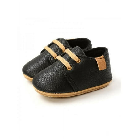 

Newborn Baby Boy High-top Sneaker Brown Baby Shoes Leopard PU Lace-up Non-slip Soft Sole Toddler Frist Waliking Shoes (Toddler/Little Baby Girls)