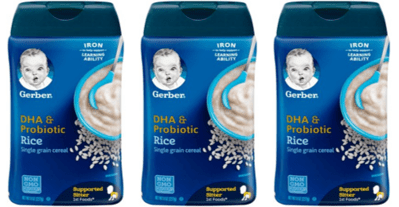 dha probiotic rice cereal