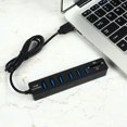 thumbnail image 2 of Micro USB Hub 6 Ports 2.0 Multi USB Ports Combo TF Card Reader Hub USB Splitter Usb Adapter For Computer Accessories, 2 of 6