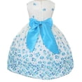 thumbnail image 2 of Flower Girl Dress Tea Length Pattern Spring Collection for Little Girl Orange 4 KD.324, 2 of 5