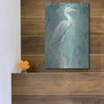 thumbnail image 5 of Luxe Metal Art 'Coastal Egret I Dark' by Sue Schlabach, Metal Wall Art, 12"x16", 5 of 9