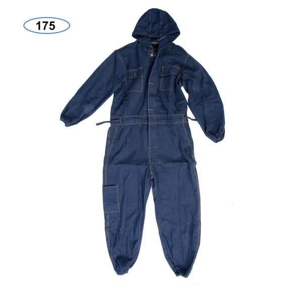 Denim Coverall Electric Welding Suit Labor Insurance Clothes Auto Repairman Workwear (175)