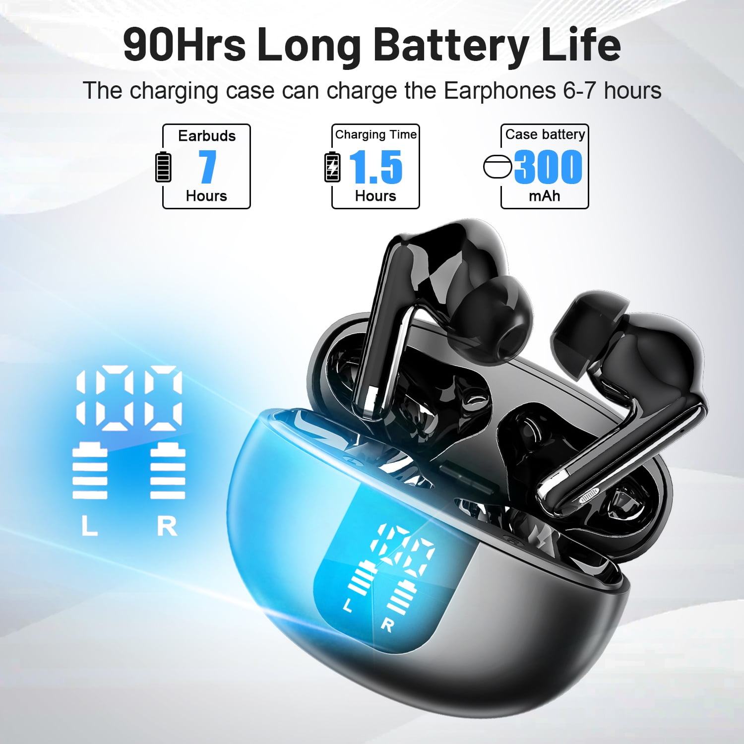 AI Language Translation Earbuds Real-Time for 144 Languages & Accents ,Wireless Bluetooth Headphones Translator Device with APP iOS & Android for Travel & Learning