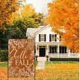 thumbnail image 4 of Fall House Flags for Outdoor Decoration, Thanksgiving Hello Fall Maple Leaves Large Yard Flag, Decorative Autumn Seasonal Farmhouse Holiday Outside Decor 28x40 Inch Vertical Double Sided, 4 of 6