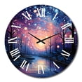 thumbnail image 4 of Designart "Colorful Sky Photo delicate Illusion II" Landscapes Oversized Wall Clock, 4 of 5