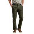 thumbnail image 2 of Rexolia Men's Stretch Straight Fit Twill Pants Flat Front Belt Loops Casual Work Golf Army Green L, 2 of 5