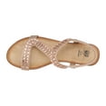 thumbnail image 4 of G.C. Shoes Womens Dua Embellished Almond Toe Wedge Sandals, 4 of 5